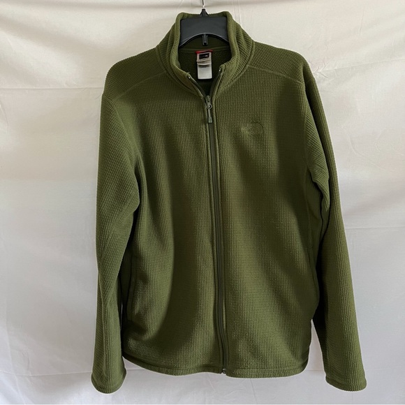The North Face Vintage Windstopper Full Zip Fleece Size Medium Green Jacket - Picture 1 of 15